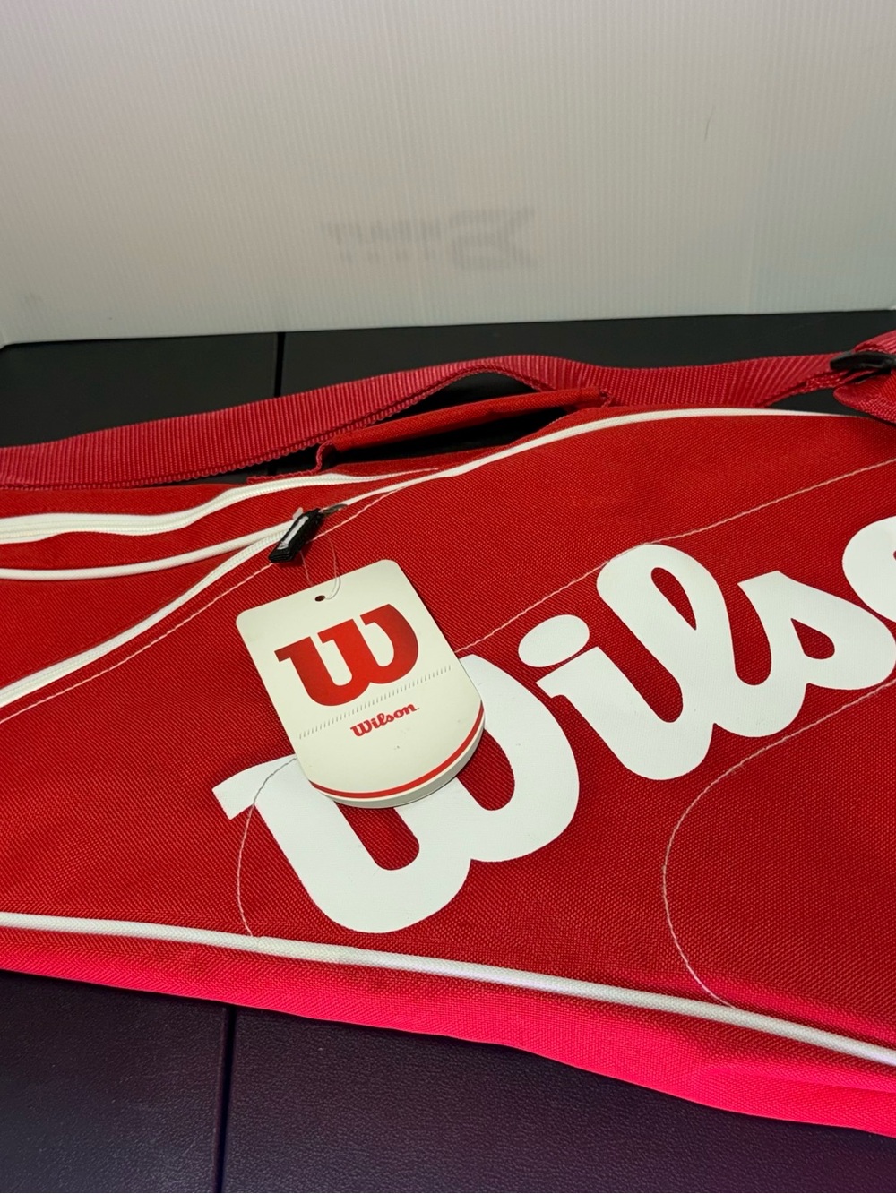 Wilson Red and White Tennis Sports Bag